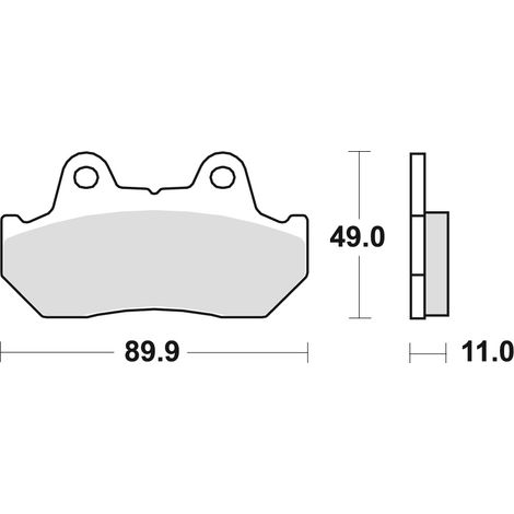 Plaquettes de frein TRW ZF KH69/3 organiques pour Honda CBR 600 / XL 600 V 87-90, CX 650 / TURBO 83-85, CB 750 / CB 900 BOLDOR 81-83, VT 1100 87-93, GL 1200 / 1500 84-00, avant/arrière