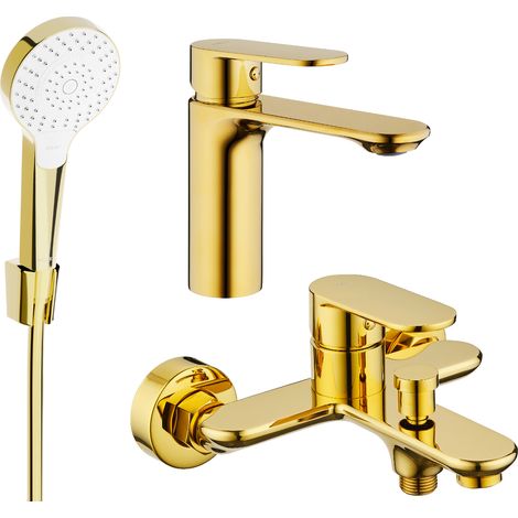 Mexen Milo R05 juego de baño, dorado - 71303R05-50 (1/4)