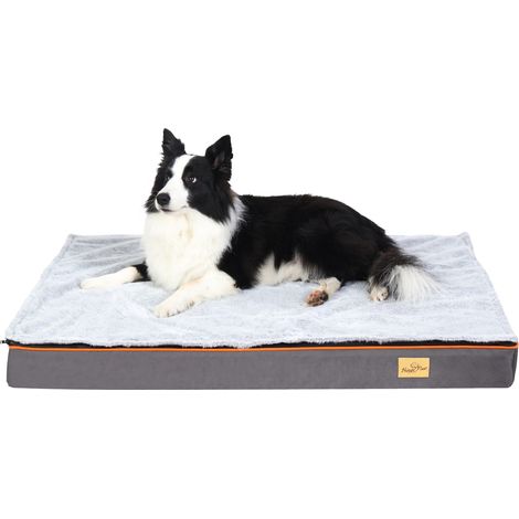 BingoPaw Cama Perro Grande Desenfundable Impermeable Lavable de Espuma Ortopedica, XL 110x85x10cm (1/5)