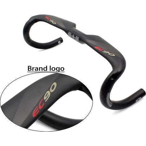 Guidon carbone intégral EC90 pour vélo de route, cintre en fibre de carbone UD mat, guidon aérodynamique 31,8mm, pièce légère pour cyclisme (1/5)