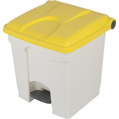 CONTAINER 30L blanc couvercle jaune