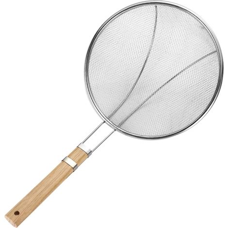 Cuillère à friteuse, filtre huile fine en acier (1/5)