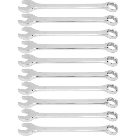 10-teiliges Ratschenschlüssel-Set, 0,6-Zoll-Doppelratschenschlüssel, versetzter Ringratschen-Maulschlüssel, Reparaturwerkzeug aus Chrom-Vanadium-Stahl