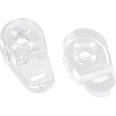 20 pezzi Morsetti per vetro, clip di fissaggio, morsetti per pannelli in vetro, supporti per mensole in vetro, morsetti per vetro per cornici di spessore 3-4 mm (1/5)