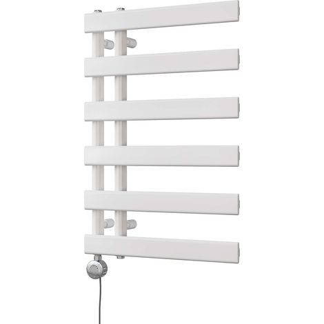 Agar - White Electric Towel Rail H748mm x W500mm 300w Thermostatic (1/3)