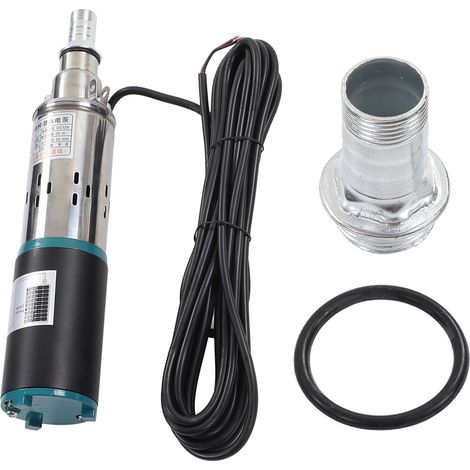 Pompe à vis DC 180W, hauteur de refoulement 25m, moteur en cuivre, débit élevé, pression forte, irrigation solaire, pompe à eau 12V (1/5)