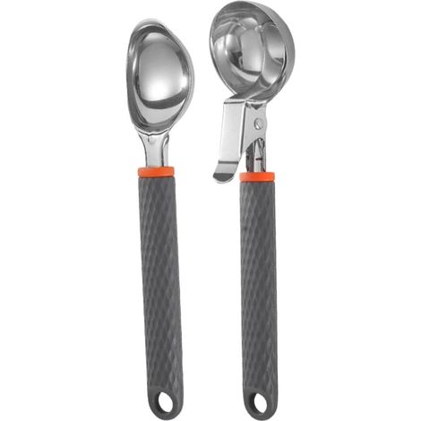 Cuillère à Pastèque 2 Pièces en Acier Inoxydable, Pelle Ronde (1/5)