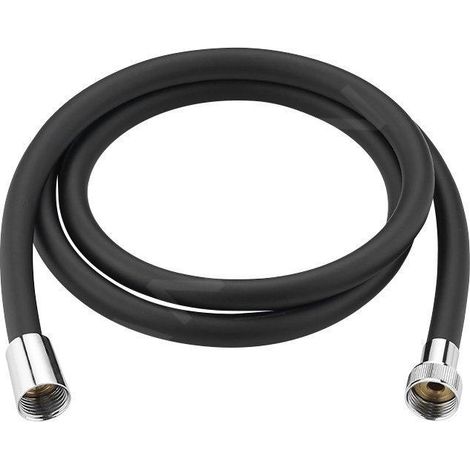 Flexible de douche en plastique NOPEL, 150 cm, noir mat