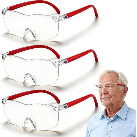 Magnifying Glasses 500% 1000% 1600% 3 Pieces Anti Blue Light Reading Aid for Elderly Embroidery Crafts (1/5)
