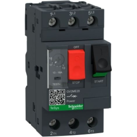 Automático para protección de motores 13/18A GV2ME20 de Schneider