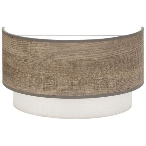 Aplique 1luz x E27 modelo Myriam color Madera Gris FABRILAMP