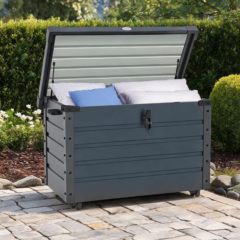 Coffre de jardin en verzinkter acier 100 x 62 x 65 cm (1/5)