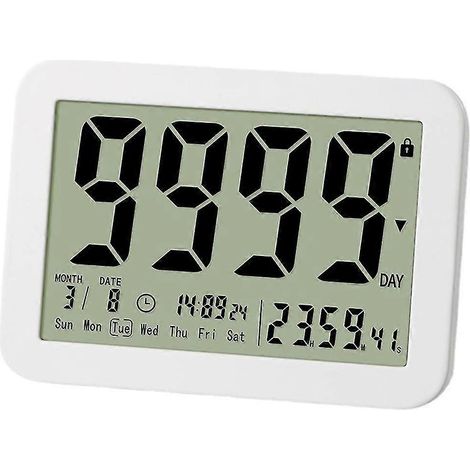 Compte à rebours électronique grand écran numérique, durée 9999 jours