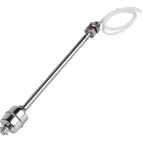 Interrupteur à flotteur en acier inoxydable, 200 mm, capteur vertical de niveau d'eau M10, régulateur de niveau d'eau 0 230 V (1/5)