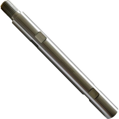 OMNIVOR - Rallonge Pour Couronne Diamantée 400 mm - Extension Perçage Profond Béton, Pierre et Maçonnerie - Raccord 1-1/4 Mâle et 1-1/4 Femelle Résistante