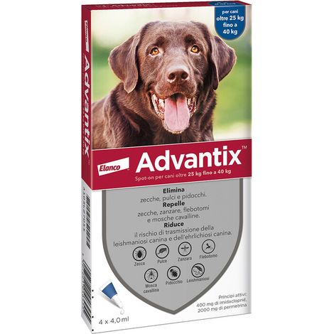 ADVANTIX SPOT ON 6 PIPETTE CANI 25-40 KG