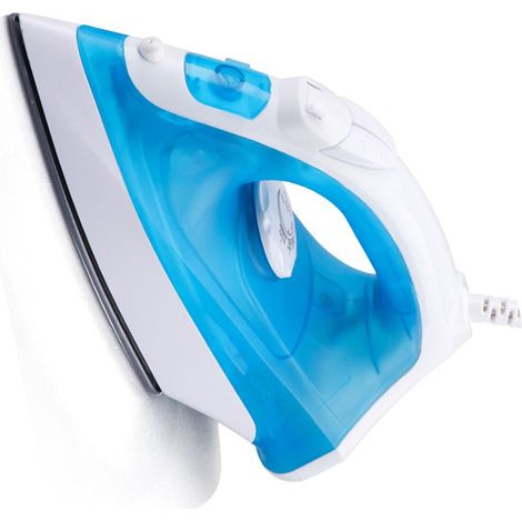 Fer à repasser électrique vapeur 1200 W à chauffe rapide, portable et bleu, 220 V (1/5)