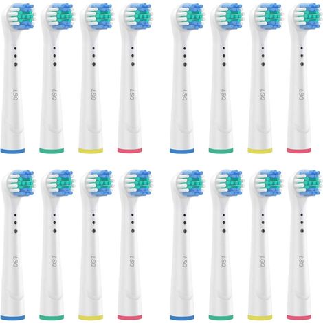 Pack de 16 têtes de brosses à dents de rechange Precision Clean, compatibles avec la brosse à dents électrique Braun Oral-B (1/5)