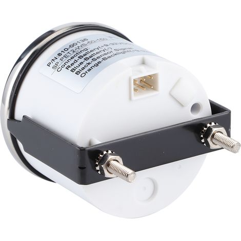 Digitale Öltemperaturanzeige (52 mm), 50-150℃, Kraftstofftemperaturanzeige mit roter Hintergrundbeleuchtung, geeignet für 12V/24V Fahrzeuge, Boote, Yachten und Motorräder, weißer Hintergrund mit silbe (1/5)