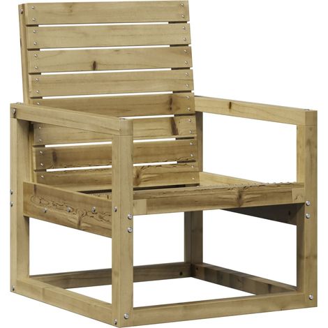 Chaise de jardin 57,5x63x76 bois de pin imprégné (1/5)