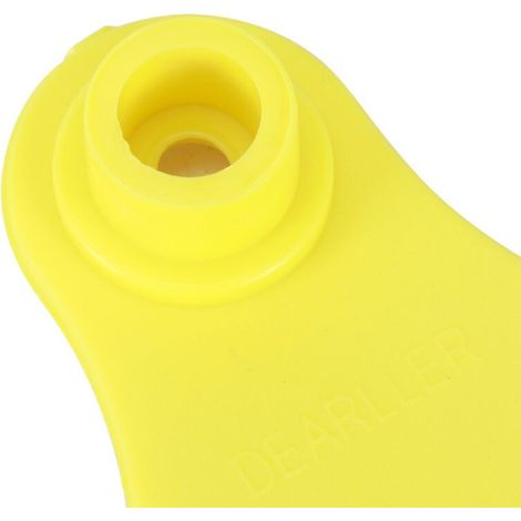Étiquettes pour Oreilles d'Animaux Livestock Identification 10x7.6cm PP Jaune 20 Sets pour Bétail Porcs Ferme (1/5)