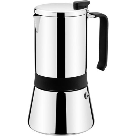 Cafetera italiana Monix M770004 gris acero inoxidable 4 tazas (1/2)