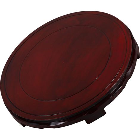 Présentoir de Table Bois pour Vase Support Sculpté Socle pour Objet Décoratif Présentoir Oriental Bois Piédestal pour Collection (1/5)