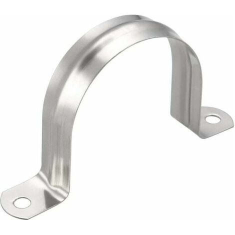 20 Stück 60 mm Schlauchschelle, 304 Edelstahl-Rohrschelle, U-Typ-Rohrbefestigungsschelle, Rohre und Kabel, Rohrhalter (20, M60)