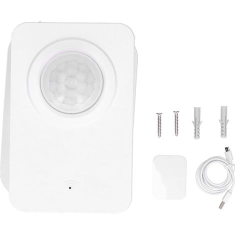 Détecteur de Mouvement PIR WiFi Tuya Modèle P06 Infrarouge 128° 10m ABS 70x63x45mm Alarme Sécurité Domotique Sans Hub (1/5)