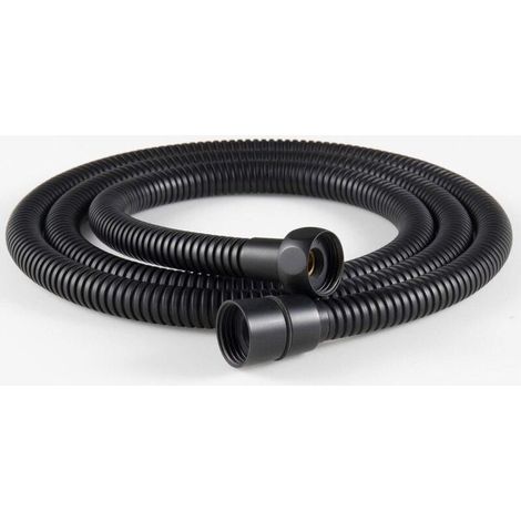Tuyau de douche flexible 1,5 m en acier inoxydable – Raccords en laiton – Résistant haute pression – Anti-torsion – Compatible G 1/2 (1/5)