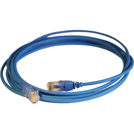 Cordon de brassage et utilisateurs RJ45 LCS³ catégorie 6 3m Bleu LEGRAND 051548