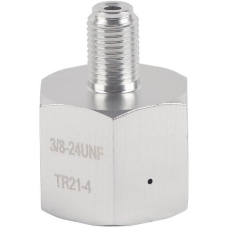 Adaptateur Keg, Soda Water CO2 Adaptateur Mini Régulateur Homebrew Beer Corny Keg 3/8‑24UNF vers 6ACME‑6G (1/4)