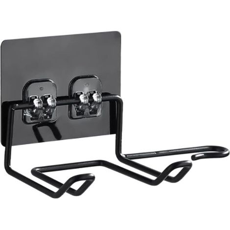 Porte Sèche Cheveux, Support Sèche Cheveux sans Perçage, Cintre pour Sèche Cheveux, Acier Inoxydable, Support de Sèche Cheveux Autocollant pour Fers Plats, Fers à Friser, Fers à Lisse (1/5)