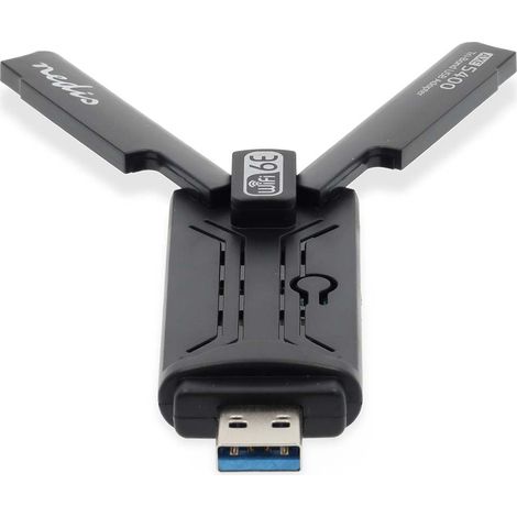 Dongle di rete  Wi-Fi  AX5400 2,4/5/6 GHz (tripla banda)  USB3.0  Velocità Wi-Fi totale: 5400 Mbps  Finestre 10/Finestre 11