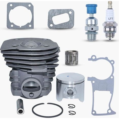 – Cylindre piston 44mm – Kit de compression pour tronçonneuses Husqvarna 350 346 351 353 – Vanne de décompression incluse – Pièces moteur (1/3)