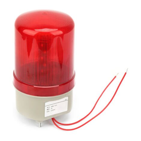 220-V-Wechselstrom-Blinklicht mit roter LED-Warnleuchte, 97 mm Durchmesser