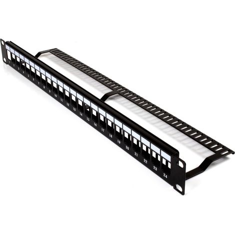 Patch Panel Rack 1u vuoto 24 porte Slim Utp Lapara Networking
