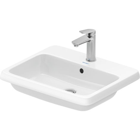 DURAVIT 2396550027 Qatego lavabo encastré 550 mm, brossé