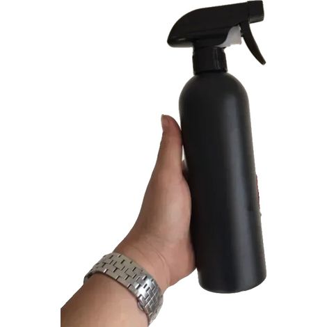 Botella pulverizadora, diseño ergonómico, construcción a prueba de fugas, color negro. (1/2)