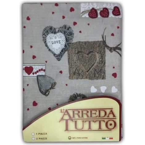 TELO ARREDO Copritutto GRAN FOULARD Copriletto COPRIDIVANO Tessuto MIROS HOLLY ROSSO 2 PIAZZE