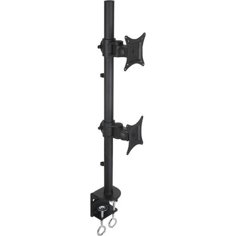 TECHLY Supporto da Scrivania per 2 Monitor 13-27'' con Morsetto (1/5)