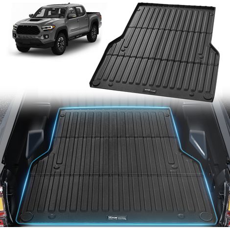 VEVOR Truck Bed Mat, Compatible with 2005-2023 Toyota Tacoma, TPE Truck Bed Liner Mat Fits for 5 FT Bed, Thick and Heavy-Duty Bed Mat Car Accessories for All-Weather Protection, Prevent Slipping (1/5)