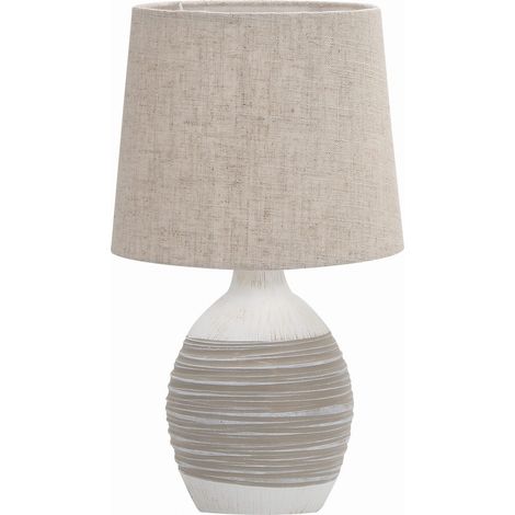 Lampe table Candellux Ambon 41-78407 beige céramique E14 (1/3)