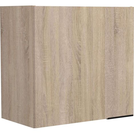 Módulo superior cocina Arko en color madera claro y negro 1 puerta melamina 60x57.9x35.6 cm