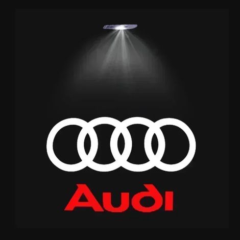 (Audi sans cercle, lot de 4, compatible avec 4 portes) Audi Sline S3 S4 S5 S6 S7 RS Quattro Q7 Q5 Q3 A4 B8 8P A3 A6 C7 A5 A6 A8 Projecteur de logo lumineux de bienvenue à LED pour portières de voiture (1/4)