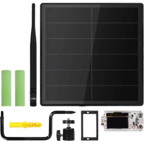 Nœud solaire D5 avec panneau solaire 5V ESP32 LoRa 32 V3 pour WiFi Meshtastic LoRaWAN Heltec ESP32 SX1262 LoRa Batterie intégrée (1/5)