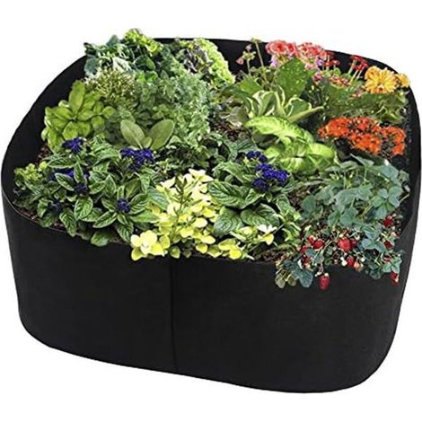 (S)Sac de plantation respirant pour balcon, cour ou jardin, Noir (1/5)