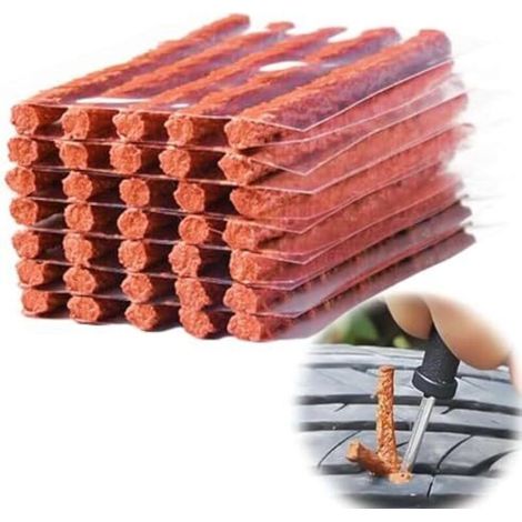 35pcs mèches crevaison voiture, kit réparation pneu, meche pneu crevaison, anti pour Voiture, Moto, Camionnette, tondeuse - (1/5)