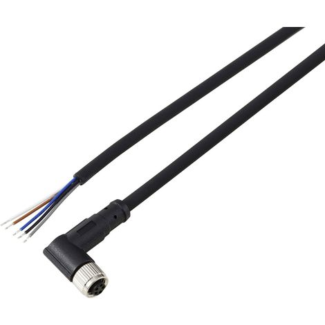 TRU COMPONENTS TC-13751836 Anschlussleitung M8 x 1 Buchse, gewinkelt 2 m Polzahl Sensoren: 5 1 St.