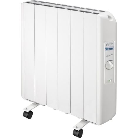 Radiateur électrique à inertie fluide 1000W FARHO Eco R Ultra 06 Eléments Analogique Roues incluses Basse Consommation Garantie 20 ans (1/3)